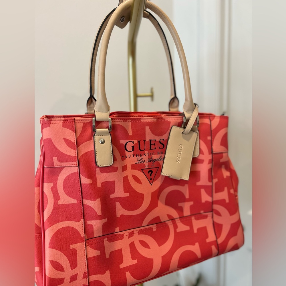 GUESS Coral Deluxe Shopper Tote